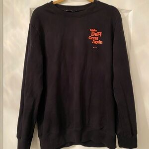 Black Graphic Men's Sweater